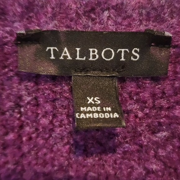 Talbots Cable Knit Sweater, Size XS, EUC - Picture 5 of 6